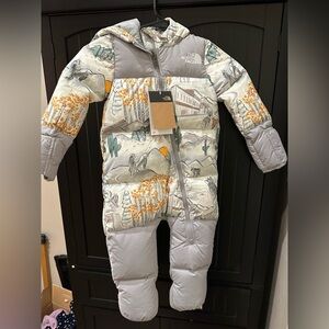 The North Face White Baby One-Piece